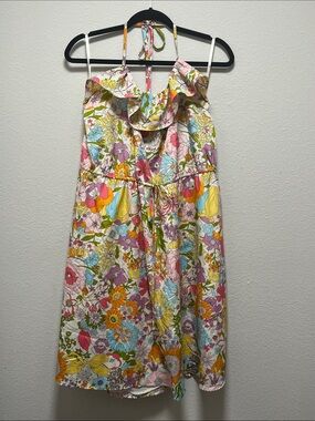 Floral Ruffle Sundress - Pink Multi - Large